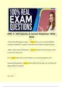 EPIC 1/ 249 Quizzes & Correct Solutions/ 2024-2025. 