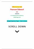 Official Summer 2024 Pearson Edexcel GCSE 1SC0/2CH In Combined Science Chemistry (1SC0) Paper 2CH Merged Question Paper + Mark Scheme