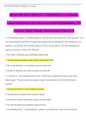 HESI OB MATERNITY VERSION 1 (A Grade),    Latest Questions and Answers with Explanations, All    Correct Study Guide, Download to Score A