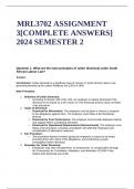 :MRL3702 ASSIGNMENT 3[COMPLETE ANSWERS] 2024 SEMESTER 2