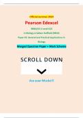 Official summer 2024 Pearson Edexcel 9BN0/03 A Level GCE In Biology A Salters Nuffield (9BN0) Paper 03: General and Practical Applications in Biology Merged Question Paper + Mark Scheme