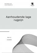 diagnostisch en therapeutisch proces aanhoudende lage rugpijn