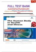 FULL TEST BANK For The Human Body In Health And Illness 5th Edition By Barbara Herlihy (Author) Latest Update Graded A+.     