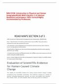 WGU D199  Introduction to Physical and Human Geography/ROAD MAPS Section 3 of 3/Actual Questions and Answers 100% Correct/Highly recommended by Professors.