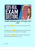 PMHNP Certification Exam/ 1052 Q&A/ 2024-2025. 