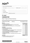 2024 AQA A-LEVEL CHEMISTRY PAPER 2