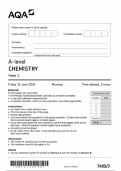 2024 AQA A-LEVEL CHEMISTRY PAPER 3