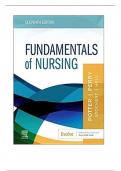 Test Bank for Fundamentals of Nursing 11th Edition Potter Perry Stockert & Hall Isbn: 9780323810340 |Newest Version-2024 |complete solution guide.