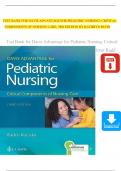 Test Bank for Davis Advantage for Pediatric Nursing: Critical Components of Nursing Care, 3rd Edition by Kathryn Rudd All Chapters (1-22)| A+ ULTIMATE GUIDE 2023