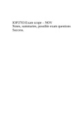 IOP3703 Exam scope – NOV Notes, summaries, possible exam questions Success.