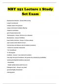 MBY 251 Lecture 1 Study Set Exam 