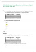 MBA 624 Chapter 5 Quiz/Questions and Answers Graded A+/Chapter 5 HW Test.