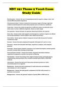 MBY 251 Theme 5 Vocab Exam Study Guide 