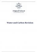 AQA A level geography water and Carbon revision guide