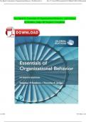 Test Bank For Essentials of Organizational Behavior, 15th Edition By Robbins, Judge All Chapters Complete Guide A+ ISBN:9781292406664 Newest Edition 2025 Instant Download Pdf