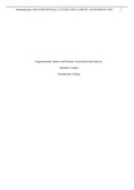 NURS 534 - Caudill Michelle Organizational Culture and Climate Assessment and Analysis.