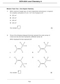 Module 4 Topic Test – Core Organic Chemistry