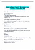 Barkley Exam Guide Questions and  Answers Graded A 2024 