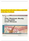 TEST BANK For The Human Body in Health and Illness 6th Edition by Barbara Herlihy PhD(Physiology) RN (Author) Latest Update 2024 | complete solution .