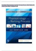 Test Bank- Pharmacology And The Nursing Process, (10th Edition) By Linda Lane Lilley - ALL Chapters( 1-58) COVERED|100% VERIFIED ANSWERS|RATIONALES|NEWEST UPDATE 2024