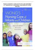 WONG’S NURSING CARE OF INFANTS AND CHILDREN 11TH EDITION/ALL CHAPTERS 1-34|COMPLETE GUIDE 2024-2025