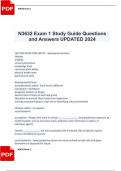   N3632 Exam 1 Study Guide Questions and Answers UPDATED 2024