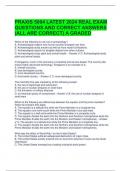 PRAXIS 5004 LATEST 2024 REAL EXAM QUESTIONS AND CORRECT ANSWERS (ALL ARE CORRECT) A GRADED 