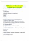 SPI Practice Test Questions and Answers Highly Rated 2024