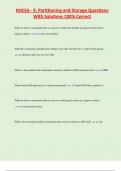 RHCSA - 9. Partitioning and Storage Questions  With Solutions 100% Correct