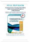 TEST BANK for Fundamentals of Nursing 11TH Edition by Potter Perry PDF