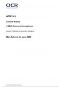 OCR GCSE Ancient History paper  (J198_02) Mark scheme_ June 2024