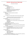 NUR 242 - Med surg Exam 2 Study Guide