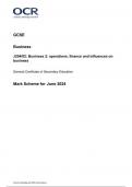 OCR GCSE Business paper  (J204_02) Mark scheme_ June 2024