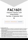 FAC1601 Assignment 2 (ANSWERS) Semester 2 2024 - DISTINCTION GUARANTEED