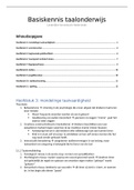 Samenvatting landelijke kennisbasis taalonderwijs