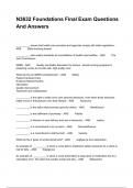 N3632 Foundations Final Exam Questions And Answers