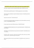 OB INPATIENT CERTIFICATION PRACTICE QUESTIONS AND ANSWERS 2024 A+