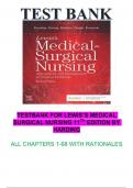 TESTBANK FOR LEWIS’S MEDICAL  SURGICAL NURSING 11TH EDITION BY  HARDING