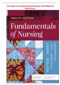 Test Bank for Fundamentals of Nursing 12th Edition by Potter, Perry, Stockert, Hall, and Ostendorf