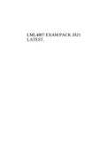 LML4807 EXAM PACK 2021 LATEST.