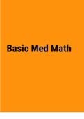 Basic medmath SH 