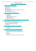 NR324 / NR 324: Adult Health I Exam 1 Study Guide (Latest 2022 / 2023) Chamberlain College of Nursing