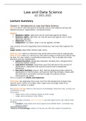 Law and Data Science JBL120 Class Notes Summary
