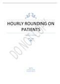 NRSE 4600 - HOURLY ROUNDING ON PATIENTS MODULE S ASSESMENT 9.