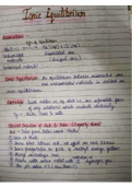 Ionic Equilibrium notes