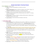 NR324 / NR 324: Adult Health I Final Exam  Review (Latest 2022 / 2023) Chamberlain College of Nursing