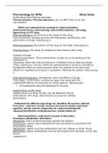 NURS 8024 Pharmacology Exam 1 Study Guide