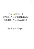 ABC's of passing foreign nursing exams