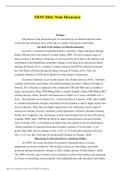 NRNP 6566: Main Discussion (The Role of the Kidneys in Pharmacokinetics/ Renal Dosing of Bactrim/ Monitoring for Bactrim Effects with Renal Failure