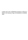 AQA  CHEM 238 GCSE COMBINED SCIENCE: TRILOGY 8464/C/1H Chemistry Paper 1H MARKING SCHEME 2020